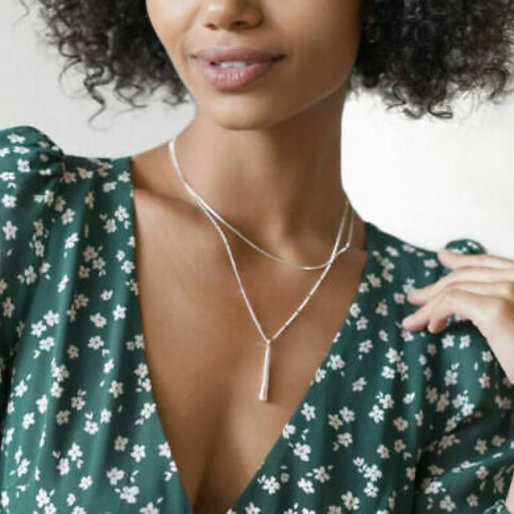 (2 for 50) Silver Leana Pendant